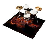 160 x 100 cm Alfombras de Tambor Alfombra Bateria Electronica Alfombra para Bateria Acustica Alfombras de Batería Kit Profesional de Batería de Jazz Electrónico Alfombrilla de Protección del Suelo