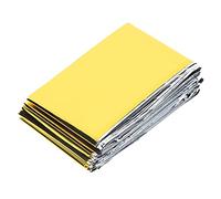 160 x 210cm Manta de emergencia, manta espacial duradera y liviana con mantas térmicas de resistencia al agua y resistencia al agua altamente reflectantes para caminatas para el campamento de viaje