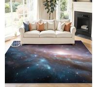 160 x 230 cm Alfombras Salón Azul Nebulosa Estrellas Naturaleza Universo Alfombra Pelo Corto Suave Antideslizante Alfombra de Dormitorio Alfombras para Salon Habitacion