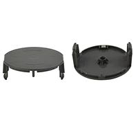 1600A01R5J - Cubierta de bobina de repuesto compatible con para BOSCH GrassCut18-230 18-26 18-260 23 26 recortadora de césped - Paquete de 2