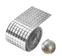 1600pcs Mirror Mosaic Tiles - 5 X 5mm Disco Tiles Self Adhesive, Self Adhesive Square Disco Ball Tile For Home Kitchen Living Room Wall Party Decor Craft Project