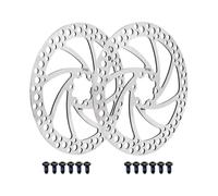 160mm 180mm 203mm Bicycle Disc Brake Center Lock Rotor with Stainless Steel Bolts Bike Rotors Fit for Road Bike, Mtb, Mountain Bike, 2pcs (180mm) bd