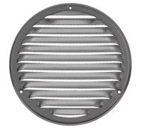 Ø 160mm Redonda Metalica Rejilla de Ventilación con Mosquitera - Acero Inoxidable