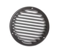 Ø 160mm Rejilla de Ventilación con Mosquitera - Rejillas de Aireación Metálicas - Acero Galvanizado