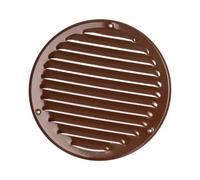 Ø 160mm Rejilla de Ventilación con Mosquitera - Rejillas de Aireación Metálicas - Acero, Marrón