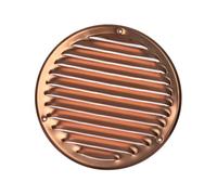 Ø 160mm Rejilla de Ventilación con Mosquitera - Rejillas de Aireación Metálicas - Cobre
