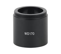 160X 320X 105X Zoom C Montura Lente Objetivo Auxiliar Lente de Vidrio Industria Video microscopio cámara Claro y Suave(WD170)