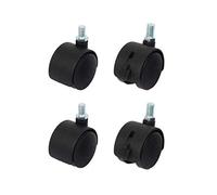 1616K2 Juego de 4 Ruedas gemeladas de 40 mm con Perno roscado M10 2 sin Freno, NA