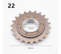 161820T Piñón de engranaje de acero de rueda libre de 35 mm 12 x 18 para reemplazo de bicicleta de una sola velocidad y engranaje fijo (22T)