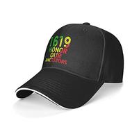 1619 Nuestros Antepasados Historia Africana Americana Unisex con Visiera Sombrero Deportes Trucker Cap Rápido Al Aire Libre Cap For Correr Running Senderismo