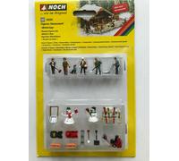 16220 Noch Ho Set Personajes Y Accesorios Varios Invierno Como Foto Escala 1:87