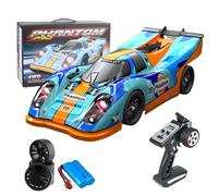 16307Pro - Coche RC sin escobillas - 4WD 45KM/H coche RC de alta velocidad para carreras, Street Bash eléctrico a la deriva con 7 modos de luces LED de ojo de ángel demonio (azul (versión Pro))