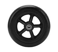 163mm PU Caster Wheel Replacement | Low Noise & Skid - Proof Rollator Tire | Fits Wheelchair/Walker/Trolley | Sturdy Hub for Heavy Pressure