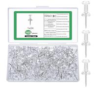 165 agujas de pin, 24 mm, chinchetas transparentes, para arroz, con cabeza, agujas de chinchetas, clavos de cabeza larga, chinchetas para oficina, escuela, hogar, corcho, tablón de anuncios