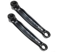 165mm Bicicleta Ejercicio Manivela Hierro Agujero Cuadrado Interior Bicicleta Deportiva Pieza de Repuesto Negro Par para Equipo de Fitness