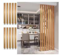 168 cm sin taladrar, columnas decorativas para sala de estar, reuniones, escaleras, juego de 10 elegantes soportes de separación