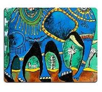 1685 Alfombrillas de ratón Imagen de un Elefante al Que le Gusta Caminar bajo la Luna Alfombrilla de ratón para Juegos de computadora de Escritorio Personalizada