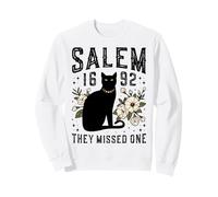 1692 Se perdieron una Camisa Salem Witch Trials Black Cat Moon Sudadera