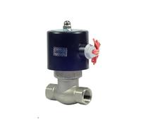 16bar High Temperature 2 Way Water Steam Solenoid Valve For Hot Water 1/2 3/4 Orifice 17mm US-15/20 Normal Close Stainless Valve(3/4",DC24V)