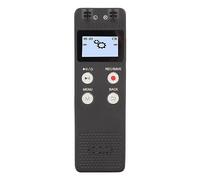 16GB Professional Portable Voice Activada Recordadora Recarga Recargable Dispositivo de grabación estéreo con reproducción de música MP3 para reuniones Entrevistas de conferencias (8GB)