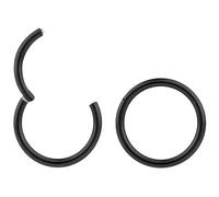 (16mm) 2 piezas de acero quirúrgico 316L de 16 g con segmento articulado para labio, nariz, trago, cartílago, tabique, hélix, aretes para dormir de