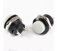 16mm Momentary Push Button Switch R13-507 Self-Recovery Button 6A 125V 3A 250V(WHITE)