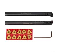 16mm S16Q MWLNR08 MWLNL08 Torno Torneado Herramienta Soporte Set Con WNMG0804 Insertos De Carburo Para Mecanizado De Metal Y Torneado CNC