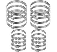 16pcs Abrazaderas Junta Homocinetica,Abrazaderas de Engarce de Botas de Eje de Transmisión,CV Abrazaderas de manguera para Juntas Homocineticas de Acero Inox ajustable 20-50/50-120 mm para CV Coches