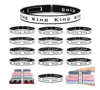 16Pcs Bed Sheet Organizer Bands Sheets Labels for Elastic Bedding Linen Closet Storage Foldable Sheet Set Organizer Sheet Keeper