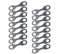 16pcs Fusibles Planos para Coche Fusible Plano Fusibles Lamina 30A 40A 50A 60A 70A 80A 100A 110A 125A 150A para Automóviles Camiones Vehículos de Construcción Autobuses Caravanas (40A)