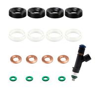 16pcs Juntas de Inyección Diésel 1.6HDI, Sello de Inyector 1.6 HDI Con Juntas de Inyector Tóricas Arandelas Cobre y Sellos, Kit De Reparación Inyectores