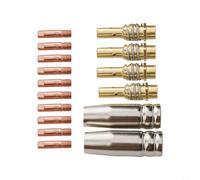 16Pcs Mig Contact Consumibles Mb15 15ak Consejos 0.6-1.2mm Para Rilon Jasic Mitech Soldadura Antorcha Partes (1.2mm)