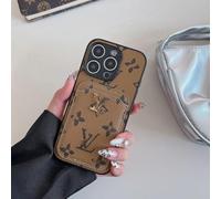 (16Plus, Palm Flower) Suitable for iPhone series, this retro card holder case is a luxury and trendy protective cover for your iPhone.