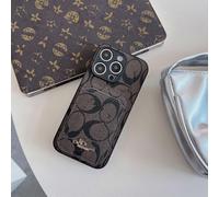 (16Promax, Dark Brown Cotton) Suitable for iPhone series, this retro card holder case is a luxury and trendy protective cover for your iPhone.