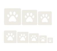 16pzs Plantillas para Pintar, Plástico Plantillas Huellas de Perro Plantillas Bonitas Plantillas de Perro Reutilizables Plantillas Dibujos Manualidades en la Pared Manualidades de Bricolaje