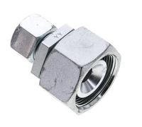 16S y 30S Racor recto de acero galvanizado con rótula 400 bar Junta tórica de NBR Cono de sellado ISO 8434-1