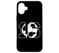 16th Birthday Boy Soccer Player Football 16 Years Old Carcasa para iPhone 16 Plus