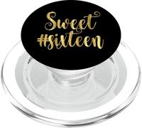 16th Birthday Girl Hashtag Girls 16 Party Preppy Dieciséis PopSockets PopGrip para MagSafe