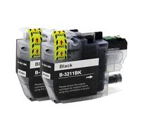 16x LC3213 Cartucho de Tinta Compatible para LC3213 LC3211 Funciona con DCP-J572DW DCP-J772DW DCP-J774DW MFC-J890DW MFC-J895DW Impresoras(2BK)