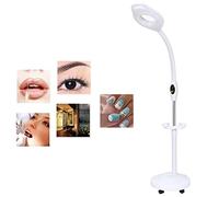 16X Magnifying Beauty Lamp Led Rolling Floor Stand Light with Adjustable Swivel Arm For Beauty Skincare Nail Manicure Tattoo Salon Eye Protection