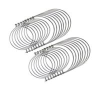 16x Manijas de Alambre de Acero Inoxidable para Tarro de Cristal, Ganchos de Tarros de Cristal Plata Tarros No Incluidos