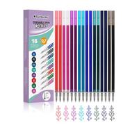 16x Minas Recargables Borrables Multicolor, Compatibles con Legami, Punta: 0.7mm, Minas Termosensibles para Notas/Bocetos/Diario en Colores [8 Colores]