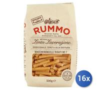 16x Pack Multipack Rummo Pasta Di Semola Maccheroncelli N. 07 Gr. 500