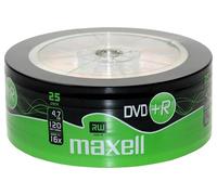16x Velocidad DVD+R en Blanco Dvds, 25 Paquete Encogimiento-275735
