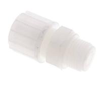 16x10mm & G1/2'' Racor recto de compresión de PVDF con rosca macho 10 bar PVC y PA