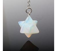 16x16MM Natural Aventurine Quartz Pendulum Pendant With Chain 1PCS-opal