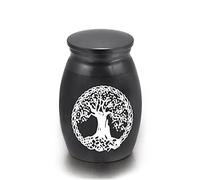 16x25mm Pata De Metal Árbol De La Vida Siempre En Mi Corazón Urnas De Cremación Cenizas Titular Recuerdo Memorial Mini Urna Colgante De Urna Funeraria,27