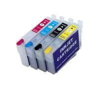 16XL T1631-T1634 ARC Cartucho Compatible con Epson WF2010 | Chip ARC, Diseño Recargable, Suministro Estable, Impresión Oficina, Instalación Fácil