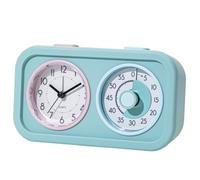 17.2x9.8x4cm Visual Learning Timer, Silent Countdown with Night Light, Time Management Tool for Preschool Elementary School Kitchen Bathroom Bedroom Potty Training Teeth Brushing (Blue)