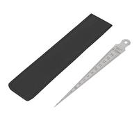 17 * 4 * 1 1 Uds Cuña de Acero Inoxidable Calibrador Cónico de Soldadura Regla Herramienta de Inspección de Orificios 0-15mm Calibrador de Espesor Imperial y 0